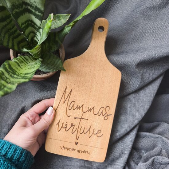 mazais Virtuves dēlītis Mammas virtuve vienmēr atvērta S izmērs